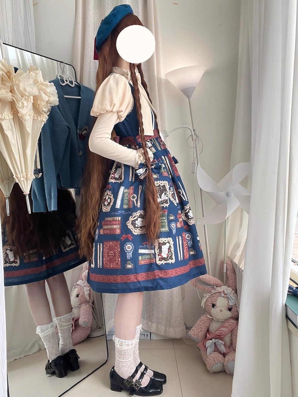 【受注予約~10/22】Wheat Book ジャンパースカート【Miss Cube】