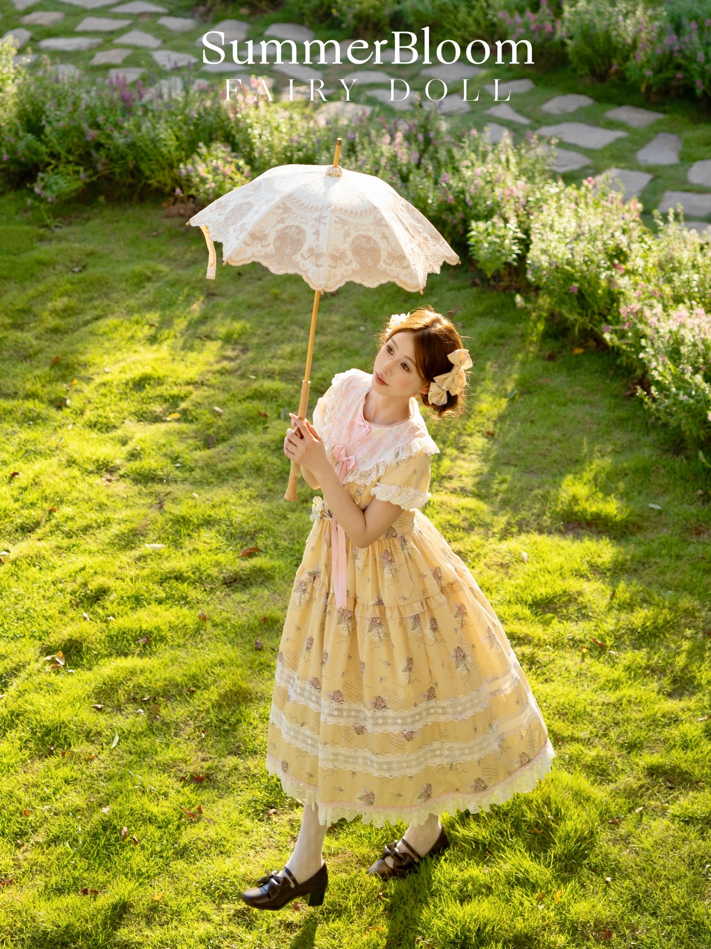 【受注予約~9/8】夏咲の花々 ワンピース【Fairy Doll】