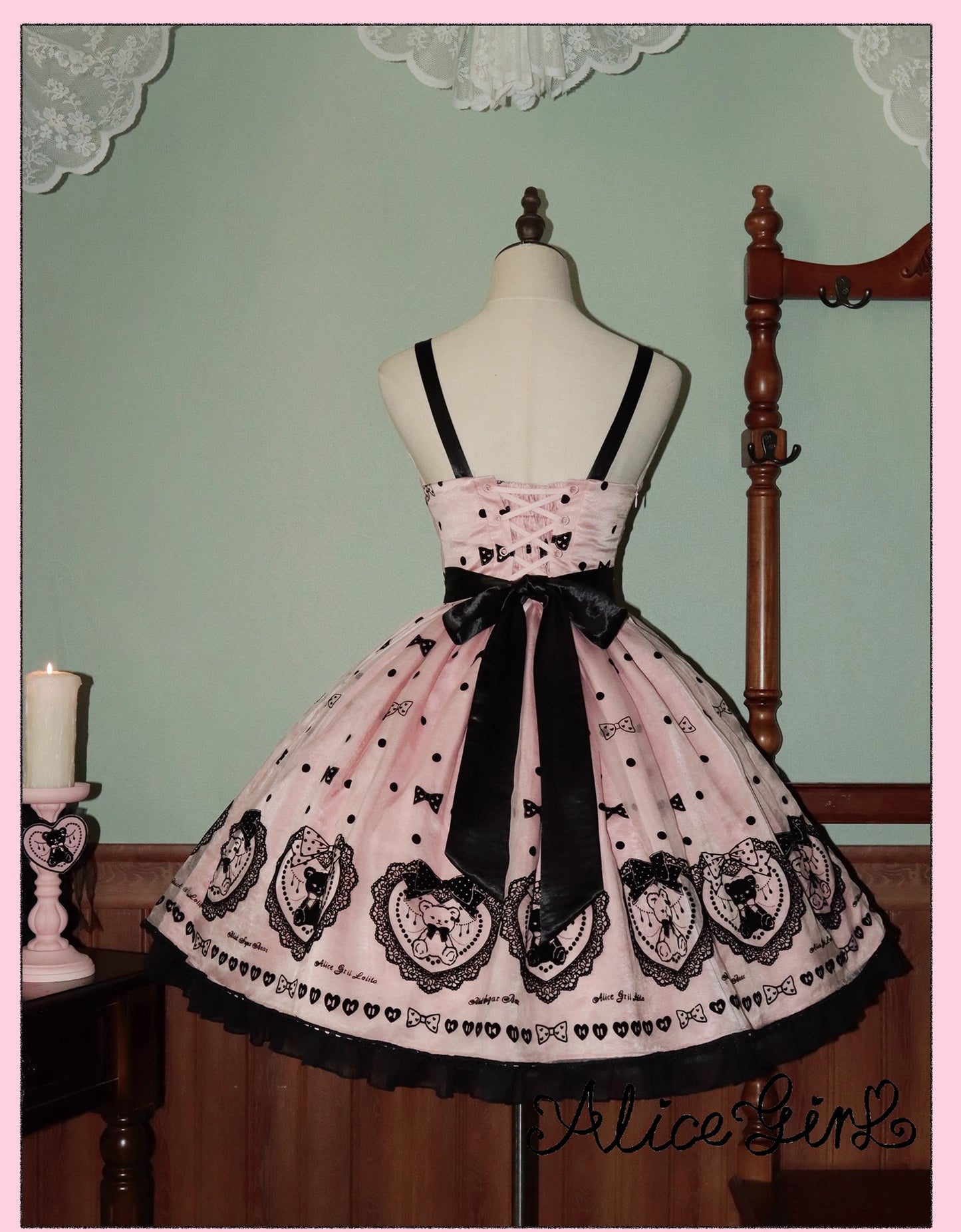 【受注予約~9/16】Brown Sugar Bear ジャンパースカート【Alice Girl】