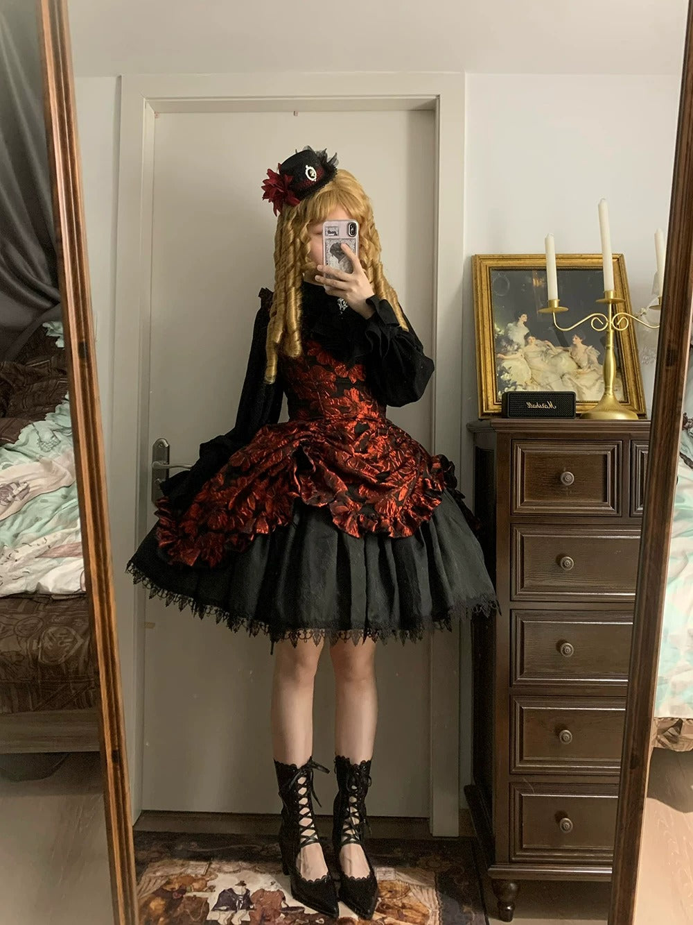 【受注予約~8/27】Midnight Lily ジャンパースカート【Miss Cube】