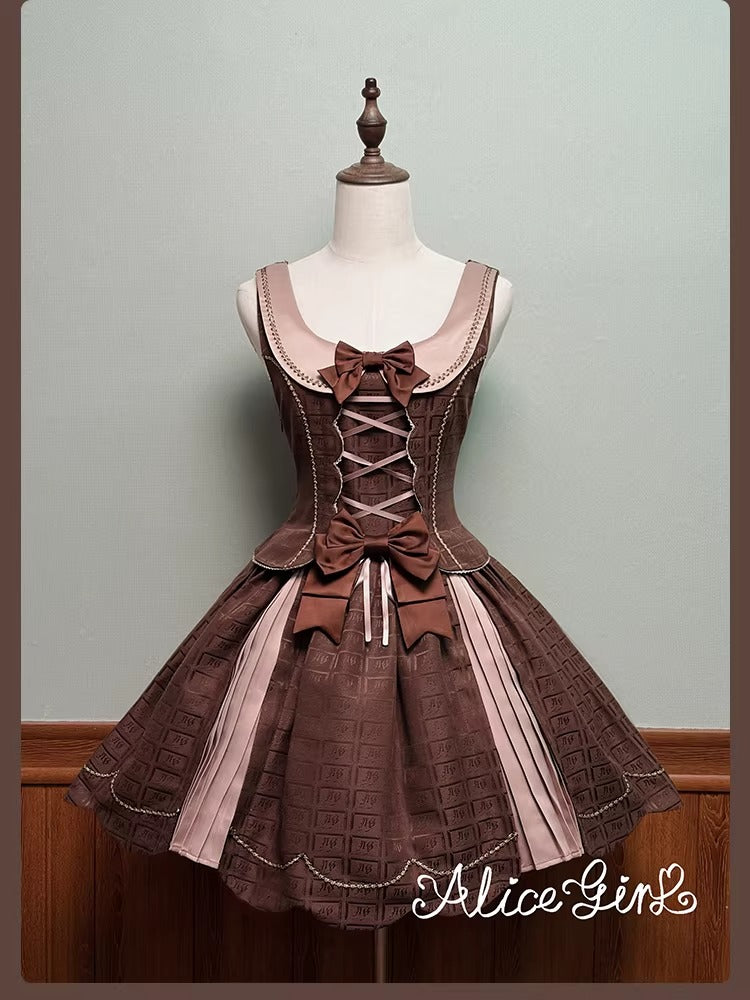 【受注予約~3/3】Chocolate Bear ジャンパースカート・スカート【Alice Girl】