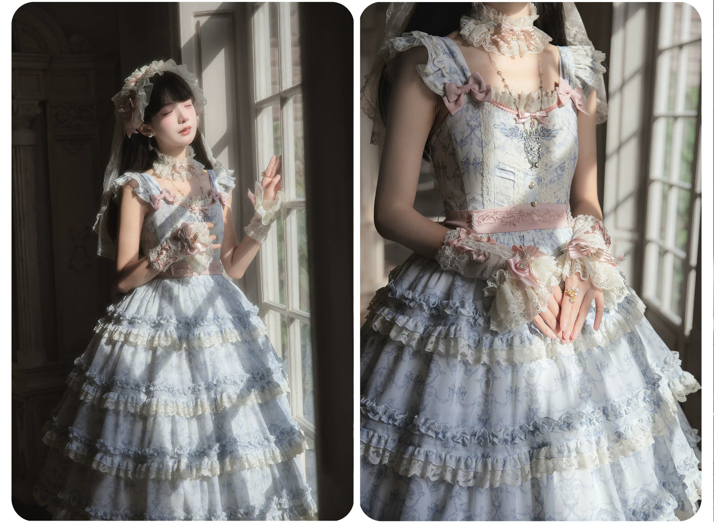 【受注予約~9/13】Scent of Roses ワンピース・ジャンパースカート【LittlePlum】