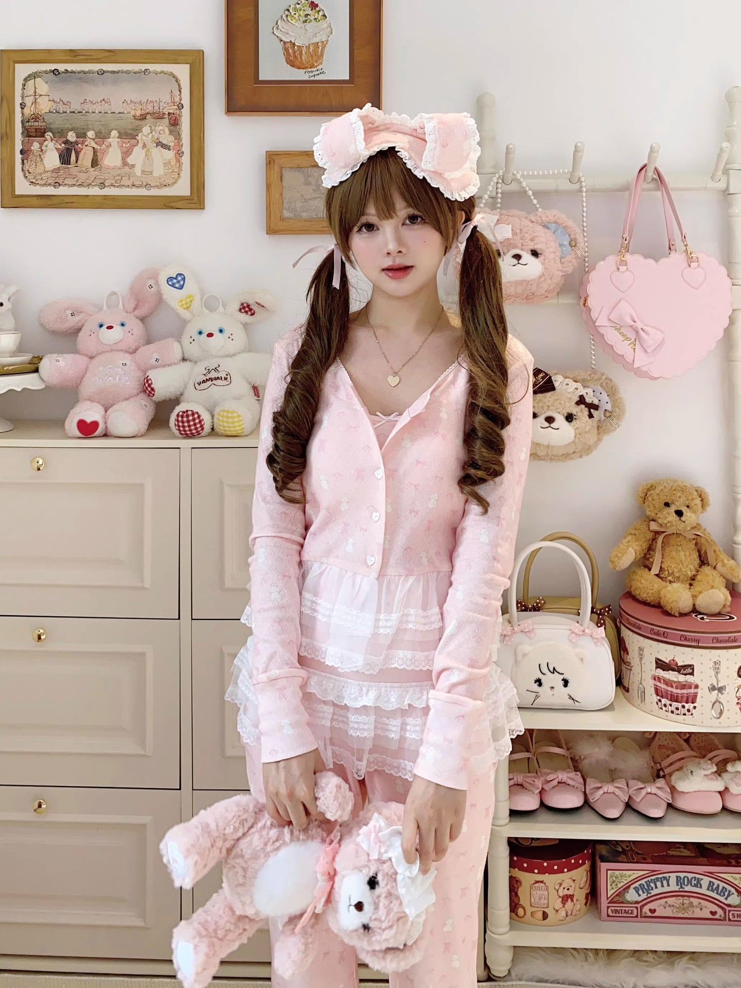 リボンナイトウェア【Sheep Puff】