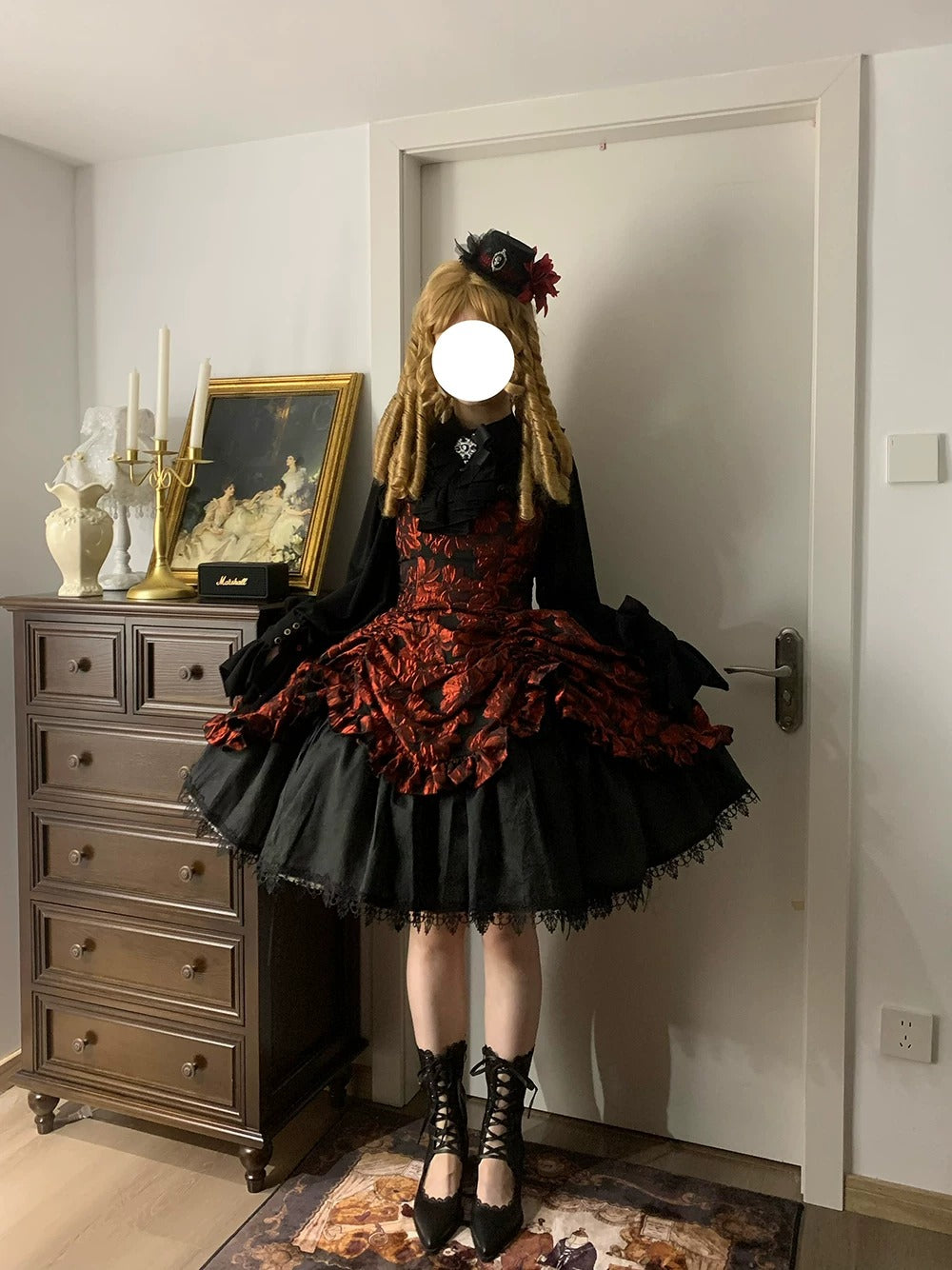【受注予約~8/27】Midnight Lily ジャンパースカート【Miss Cube】