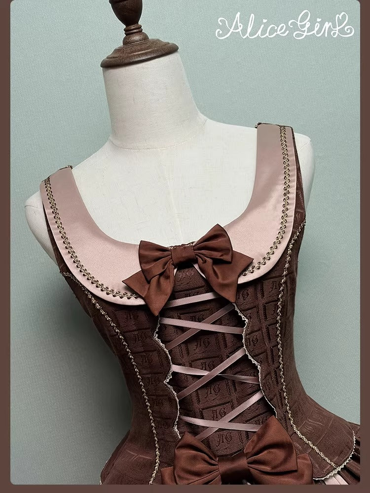 【受注予約~3/3】Chocolate Bear ジャンパースカート・スカート【Alice Girl】