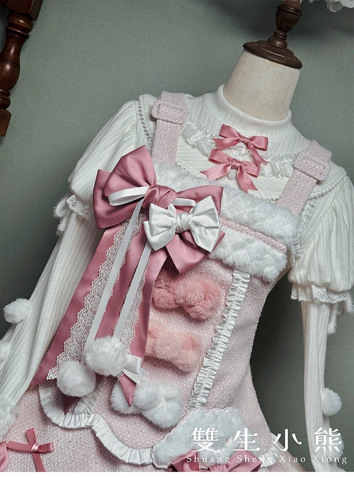 【受注予約~10/23】Frosted Sugar Rabbit ジャンパースカート・サロペット【双生小熊】