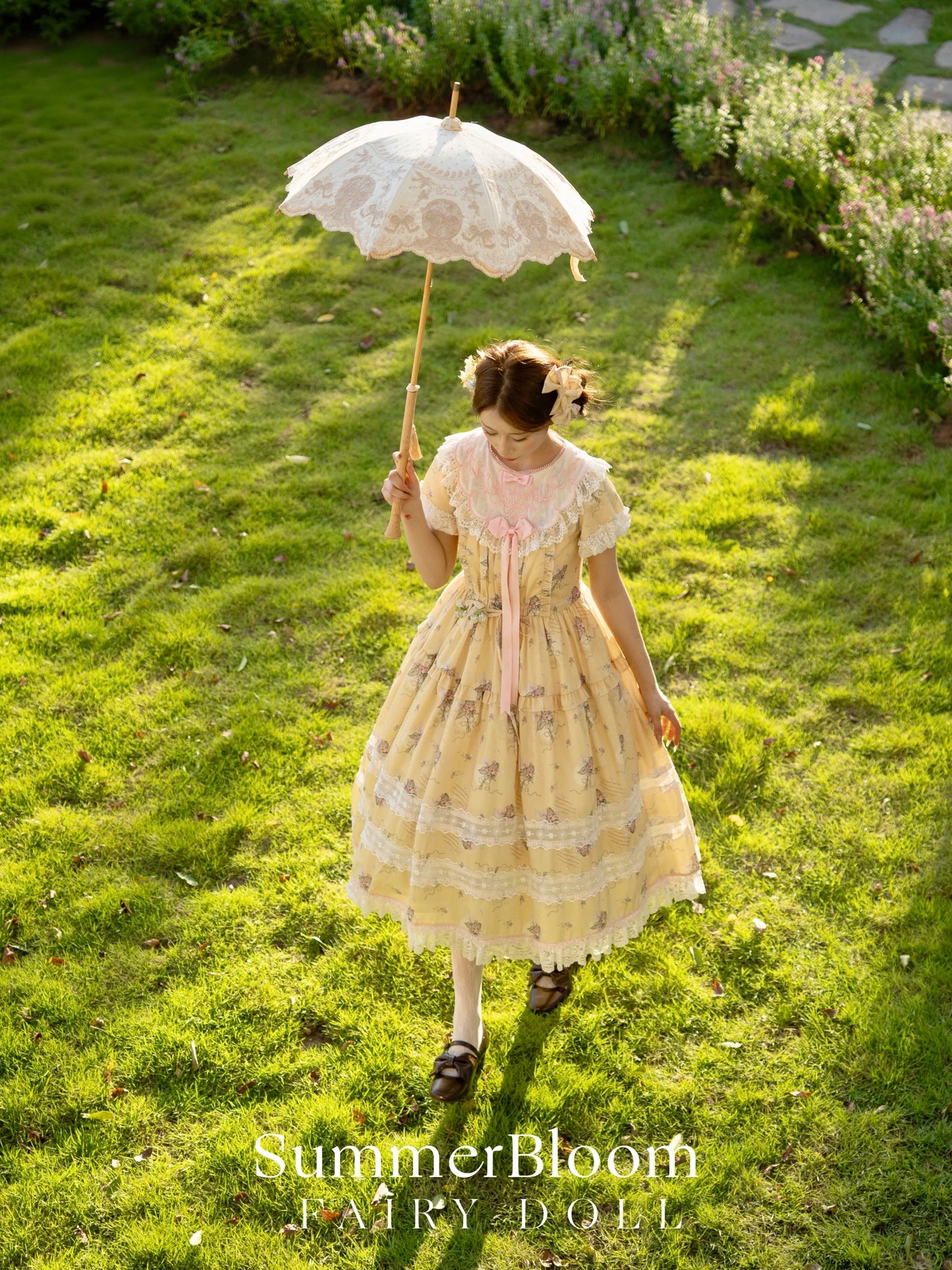 【受注予約~9/8】夏咲の花々 ワンピース【Fairy Doll】
