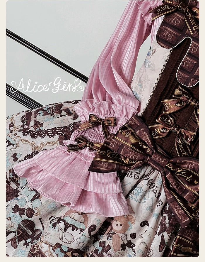 [Vorbestellungen bis 8. Oktober möglich] Schokoladenbärbluse [Alice Girl]