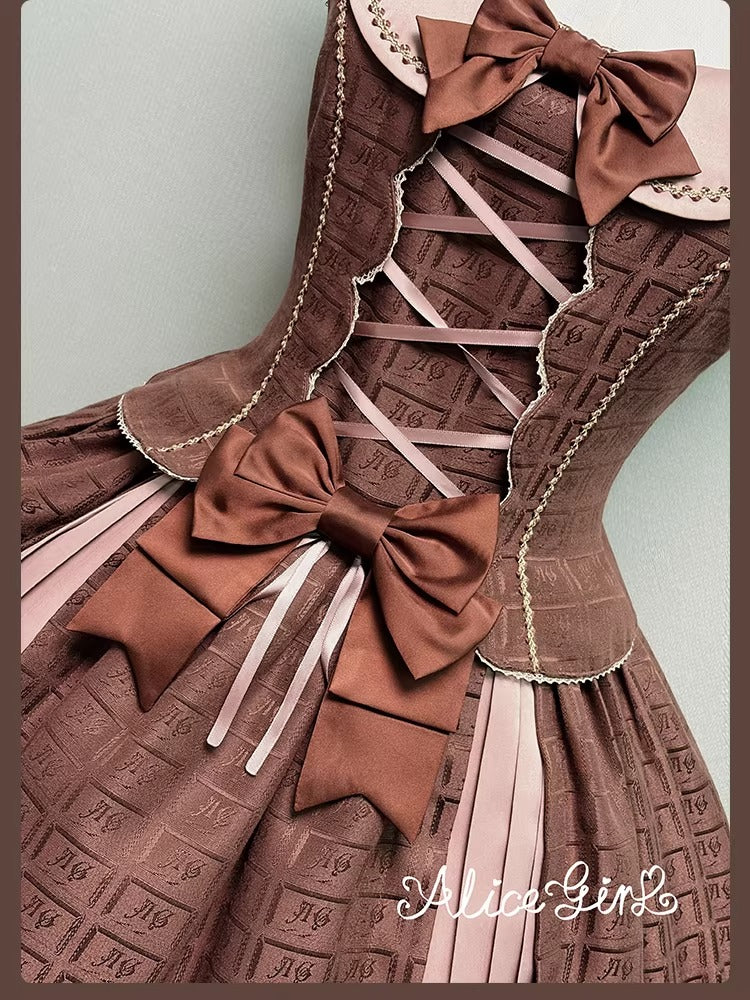 【受注予約~3/3】Chocolate Bear ジャンパースカート・スカート【Alice Girl】