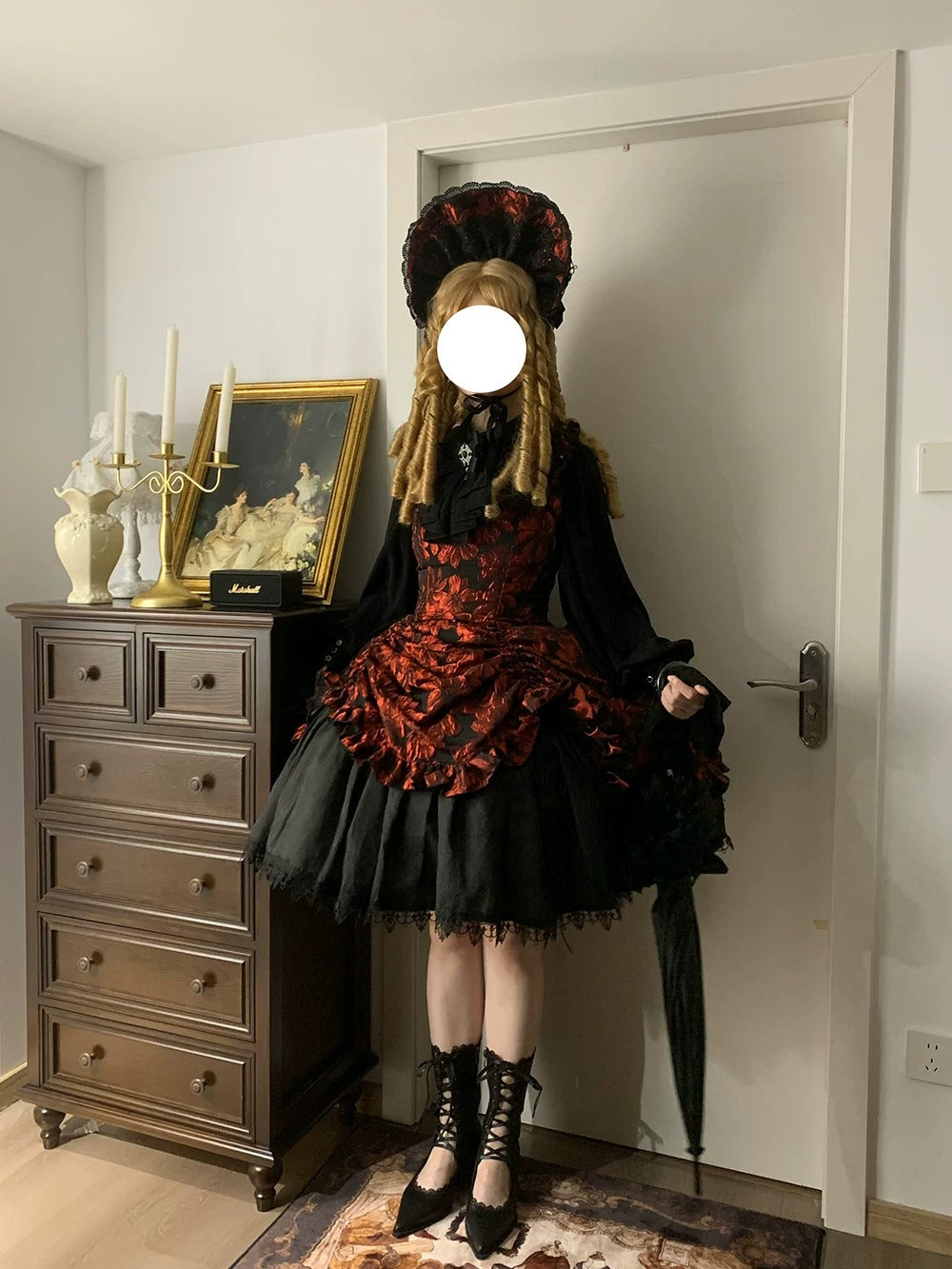 【受注予約~8/27】Midnight Lily ジャンパースカート【Miss Cube】