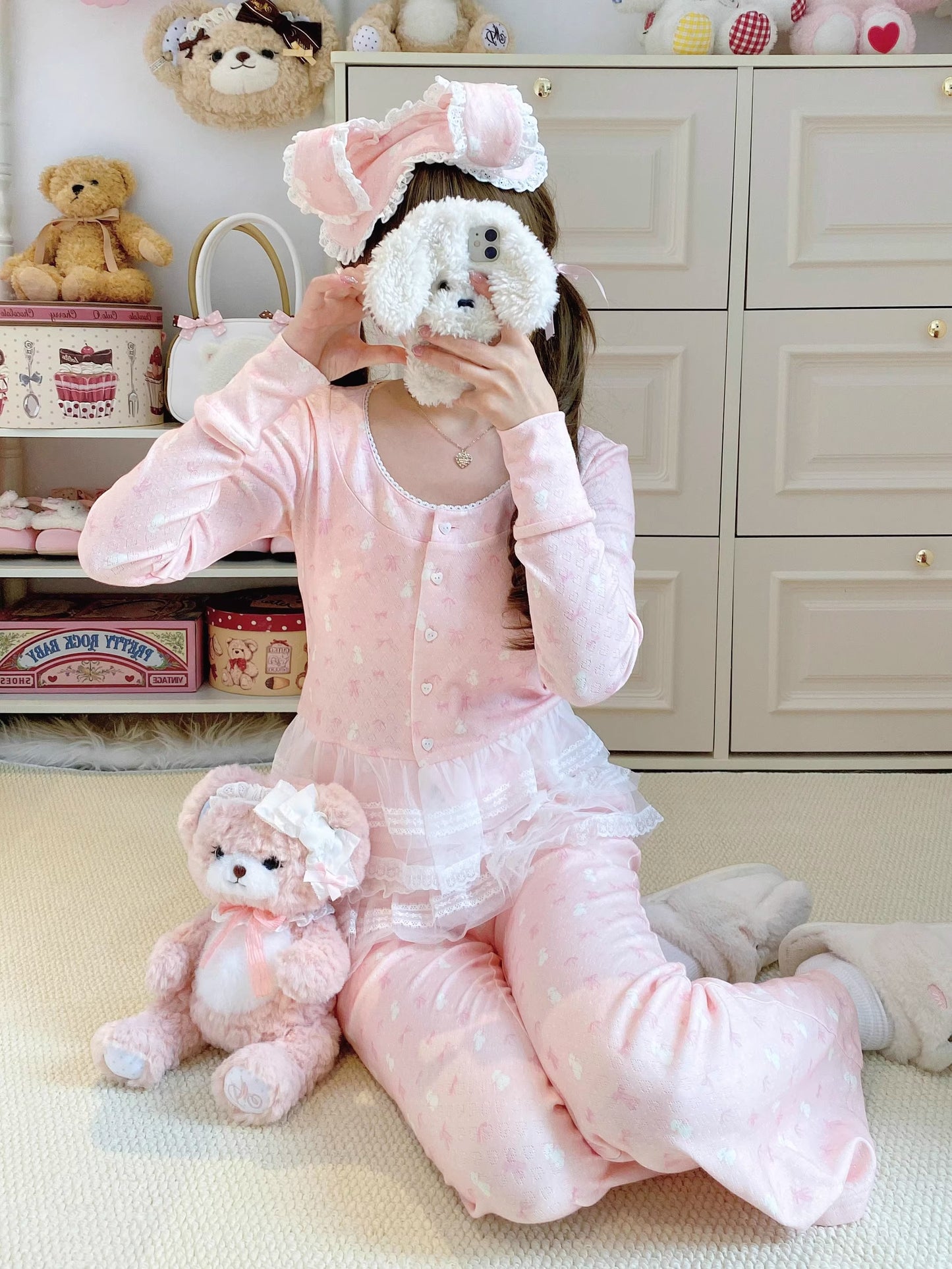 リボンナイトウェア【Sheep Puff】