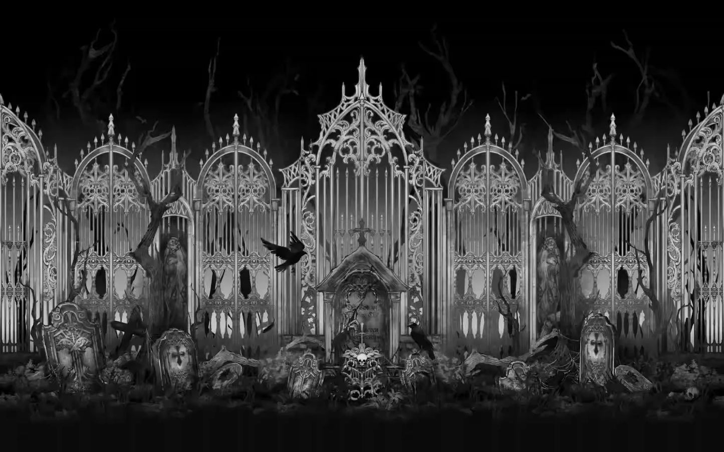 【受注予約~4/16】Crow Shadow Cemetery スカート(タイプ２)【GalaxyKey】