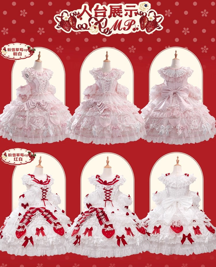 【受注予約~11/18】Strawberry Cake Illustration ワンピース(タイプ1)【花与珍珠匣】