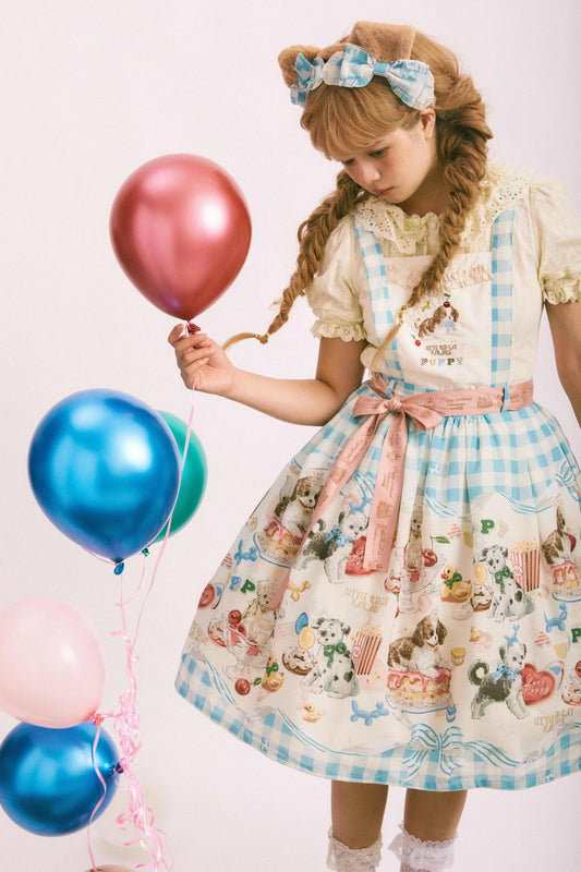 Dog pastry chef jumper skirt [Little Red Cat Paradise]