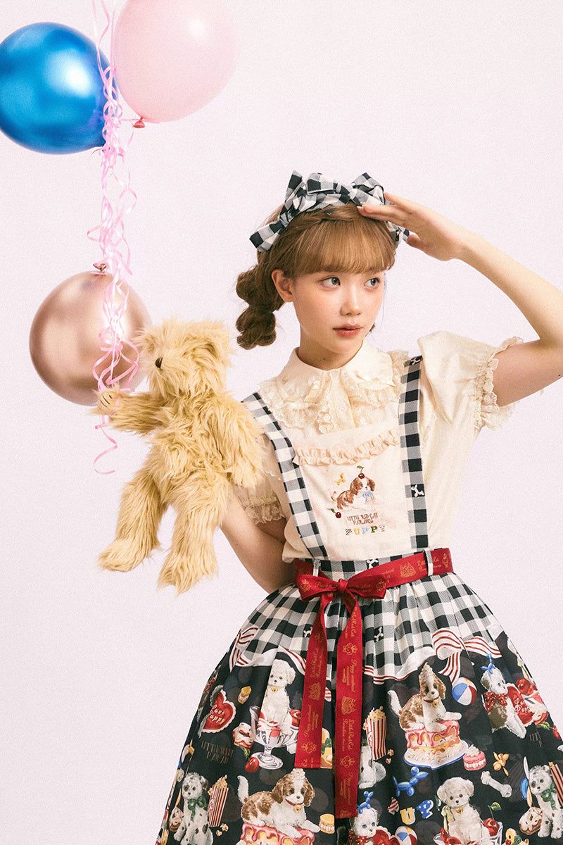 Hunde-Konditor-Pulloverrock [Little Red Cat Paradise]