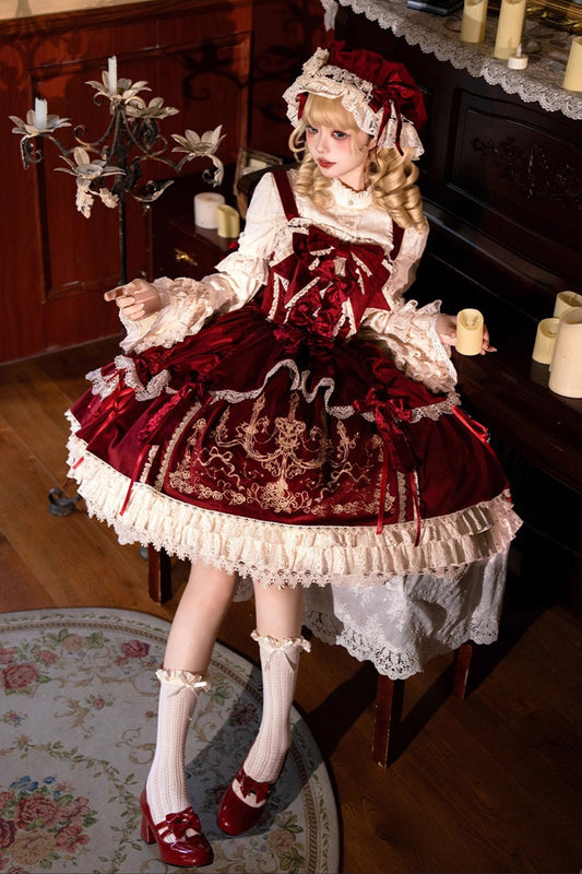 【受注予約~8/27】Candle Doll ジャンパースカート・フルセット【Bramble Rose】