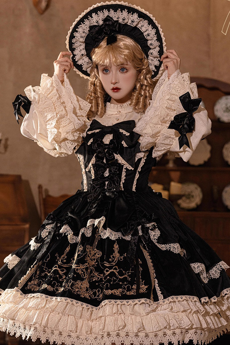 【受注予約~8/27】Candle Doll ジャンパースカート・フルセット【Bramble Rose】