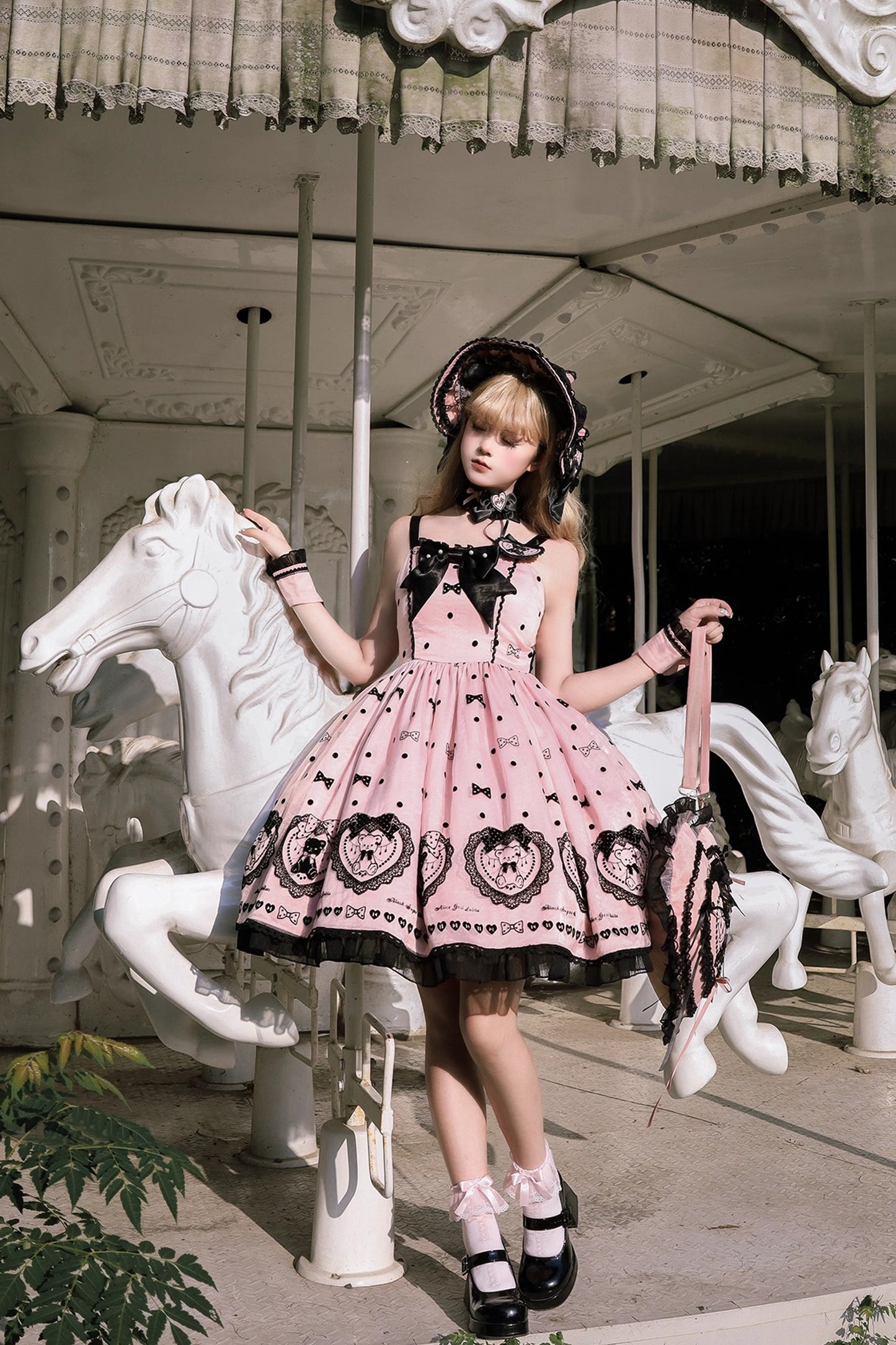 【受注予約~9/16】Brown Sugar Bear ジャンパースカート【Alice Girl】