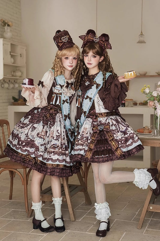 【受注予約~10/8】Chocolate Bear ジャンパースカート・サロペット【Alice Girl】