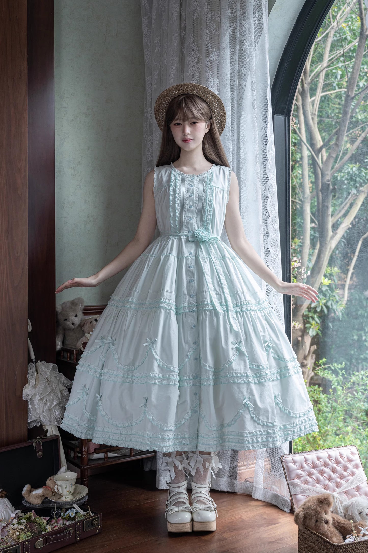 【受注予約~9/24】Warm Sun Palette ジャンパースカート(タイプ1) ノーマル丈【暖屿洋装】