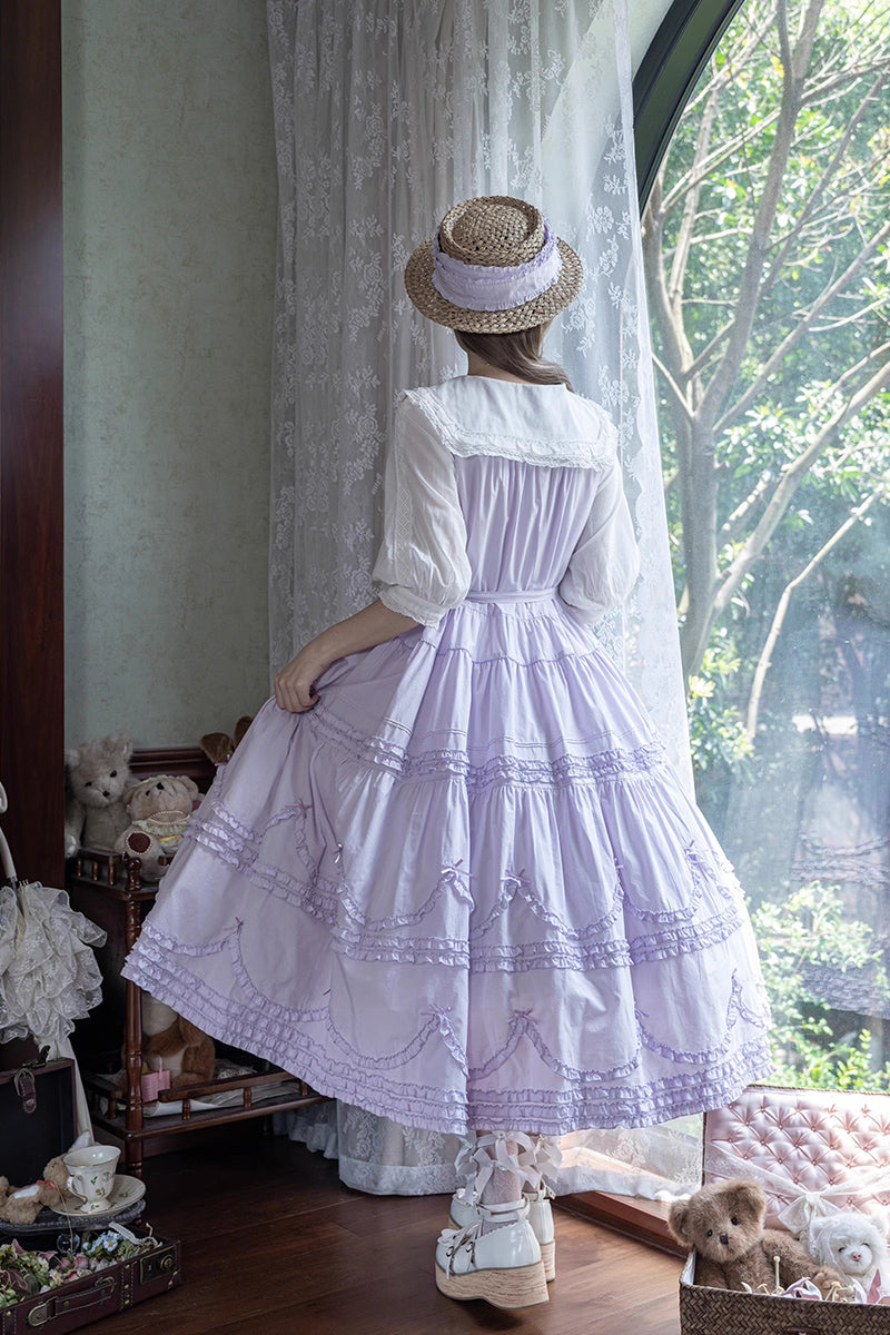 【受注予約~9/24】Warm Sun Palette ジャンパースカート(タイプ2) ショート丈【暖屿洋装】