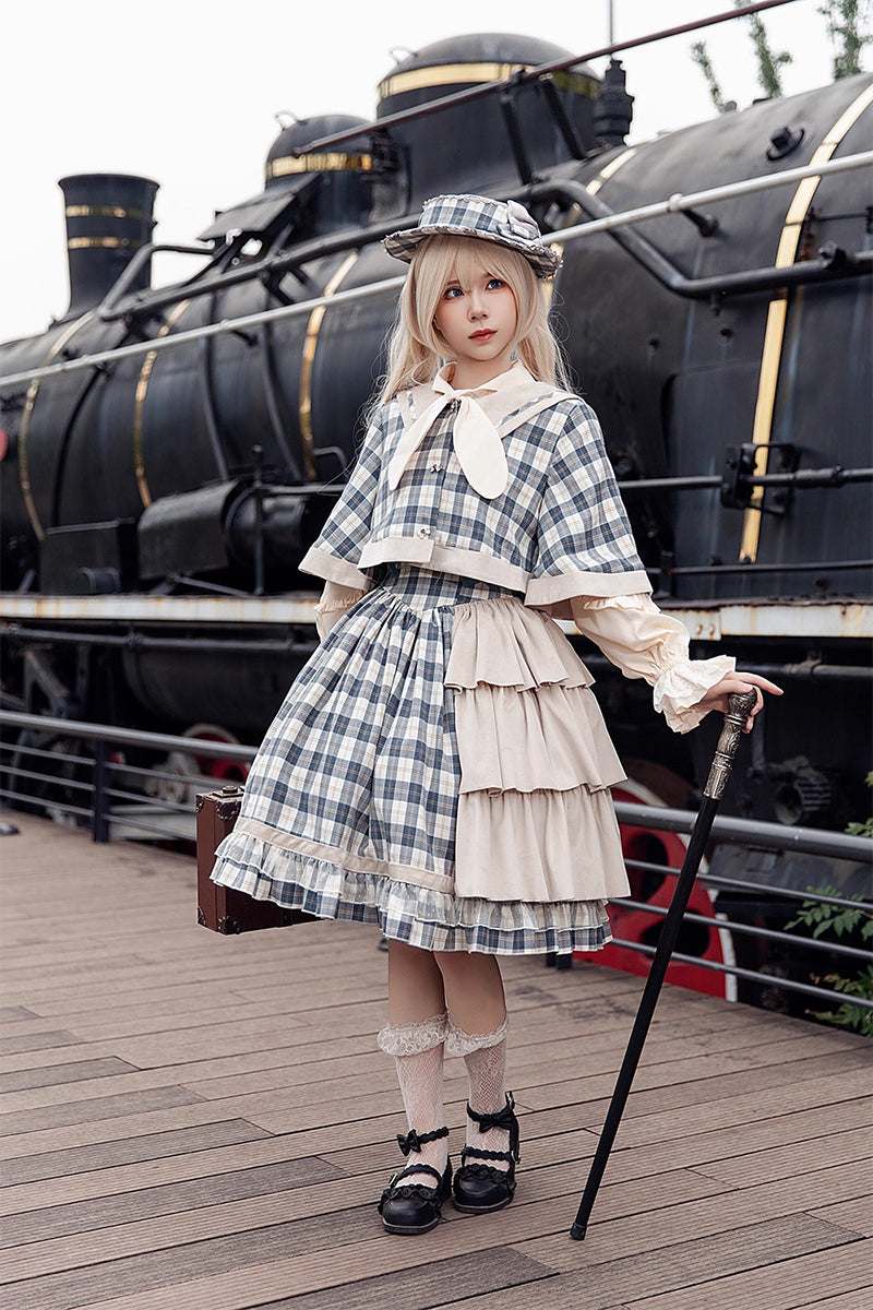 Morning Tune ケープ付きジャンパースカート【Infanta】