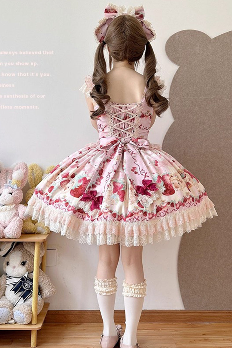 【受注予約~10/14】モルモットベリー ジャンパースカートセット【櫻姫】