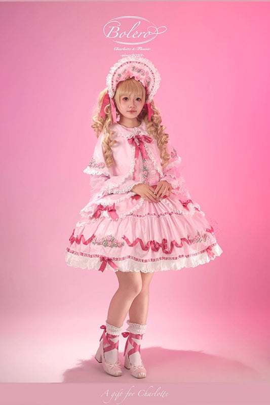 【受注予約~10/15】Bouquet Charlotte ジャンパースカート【Bolelo】