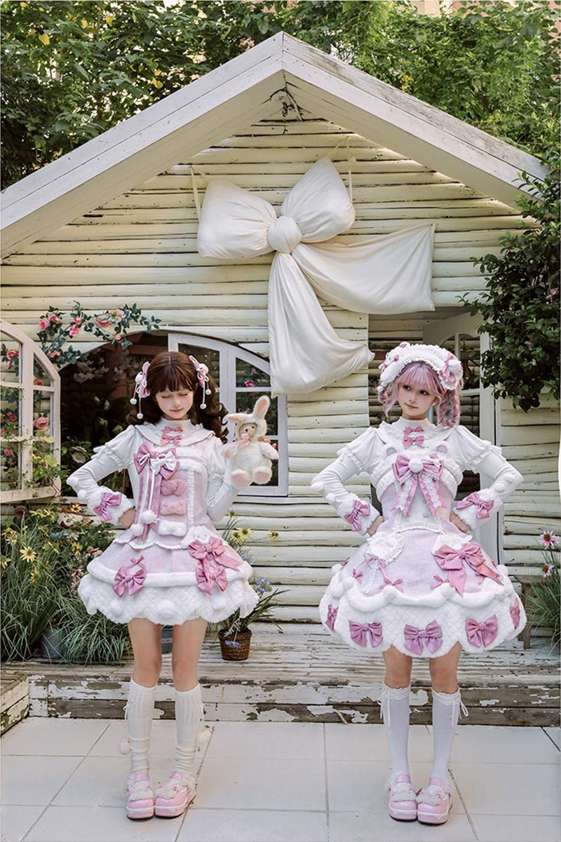 【受注予約~10/23】Frosted Sugar Rabbit ジャンパースカート・サロペット【双生小熊】