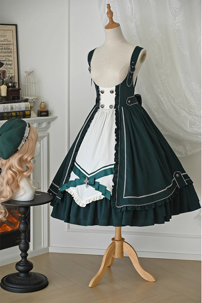 【受注予約~10/30】スミレ色の花手紙 ジャンパースカート 【MCLUSTER】