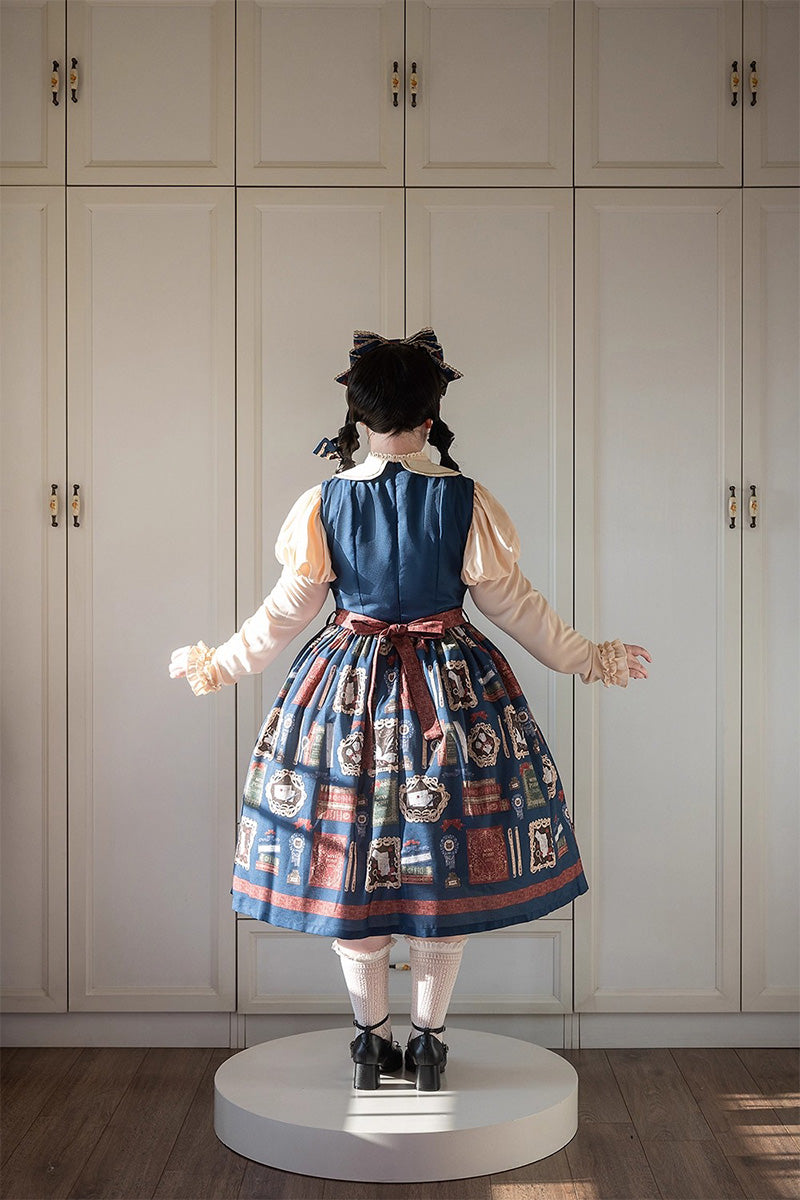 【受注予約~10/22】Wheat Book ジャンパースカート【Miss Cube】