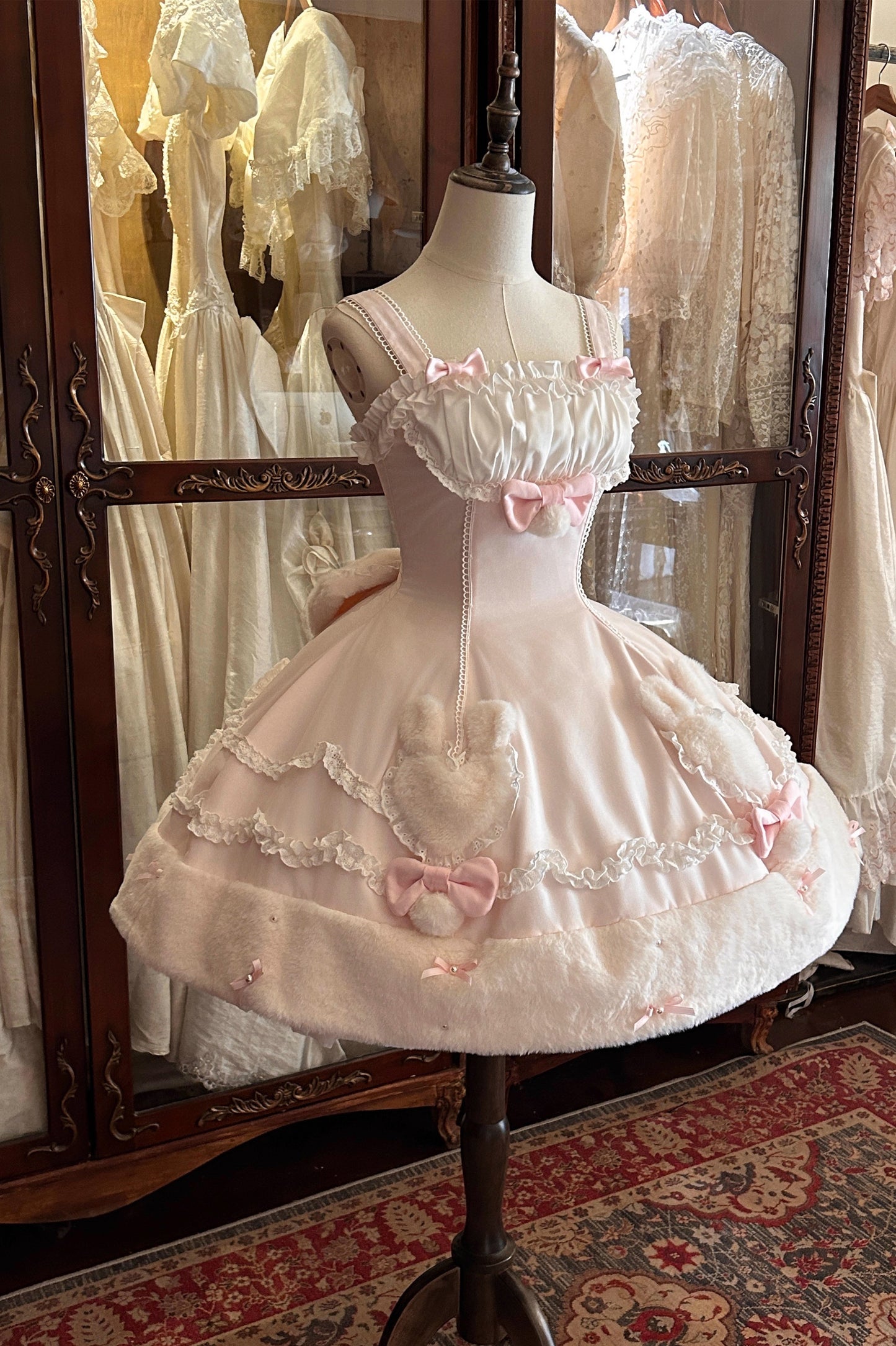 【受注予約~11/13】Rabbit Dumpling ケープ付きジャンパースカート【Dream Lolita】