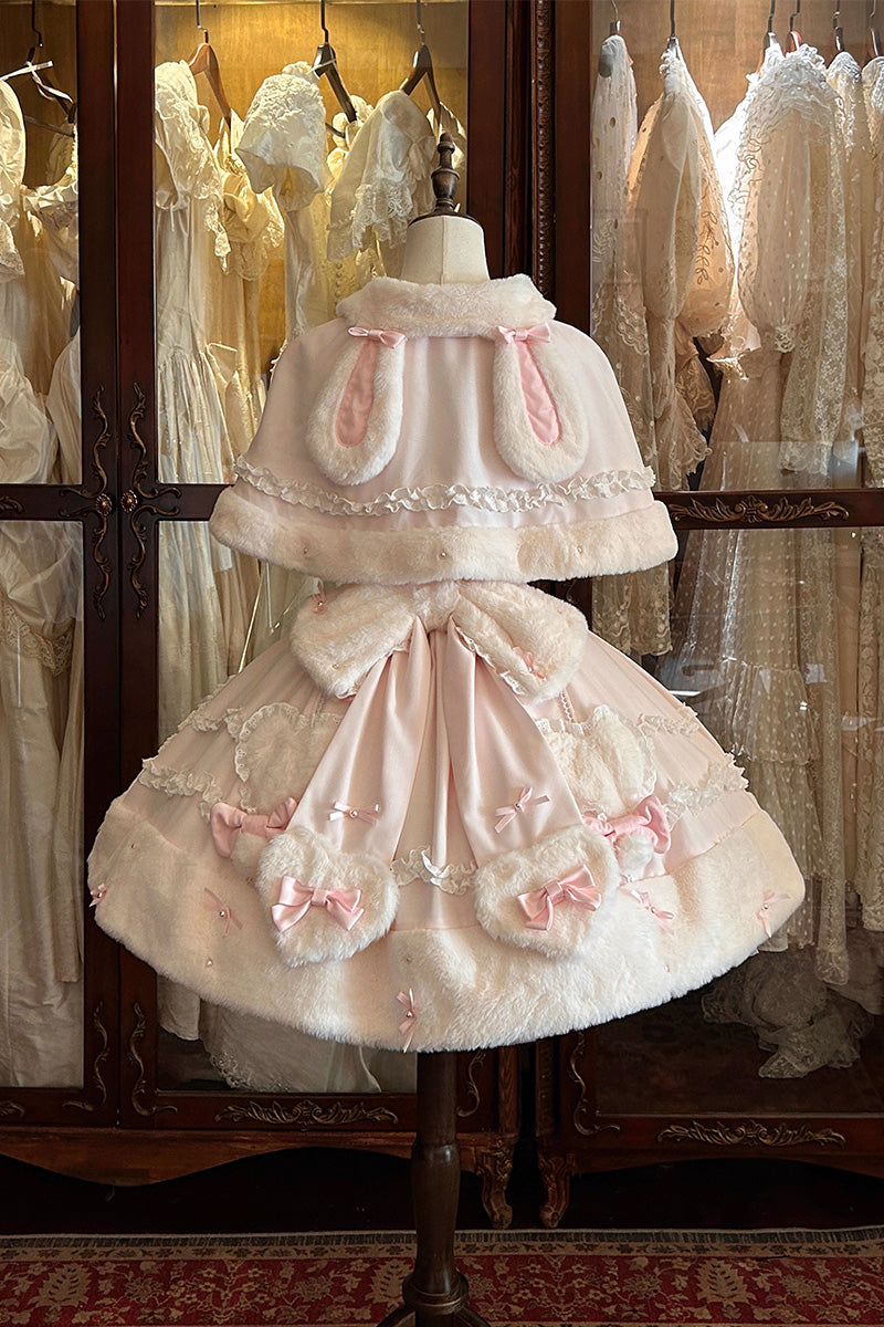 【受注予約~11/13】Rabbit Dumpling ケープ付きジャンパースカート【Dream Lolita】