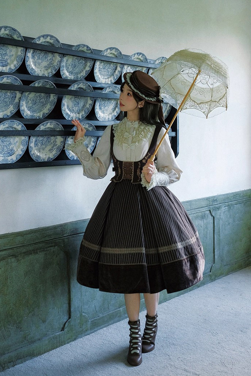 【受注予約~10/30】Austen's Letters ジャンパースカート(タイプ2)【NDC】