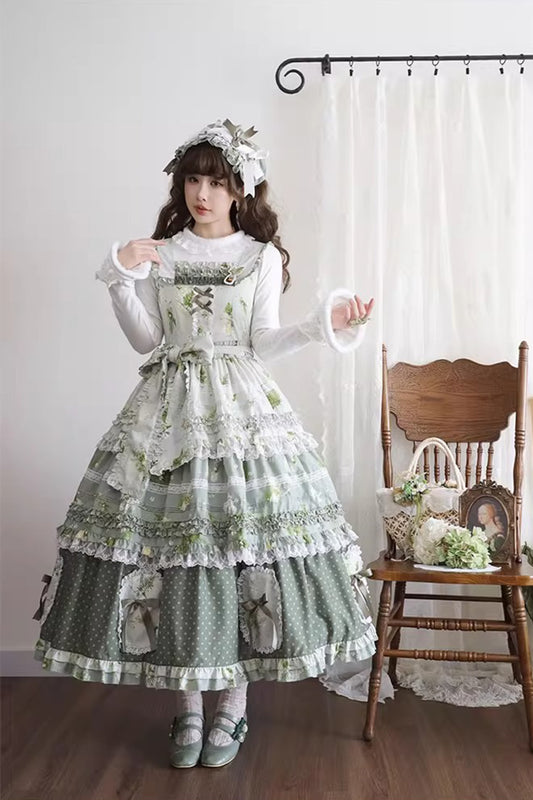 【受注予約~11/20】Pinegrass ジャンパースカート【梅子】