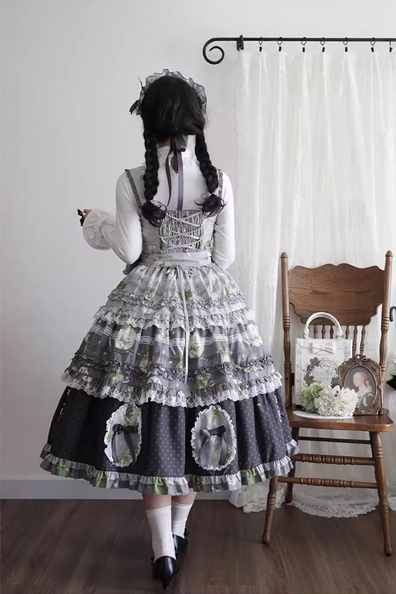 【受注予約~11/20】Pinegrass ジャンパースカート【梅子】