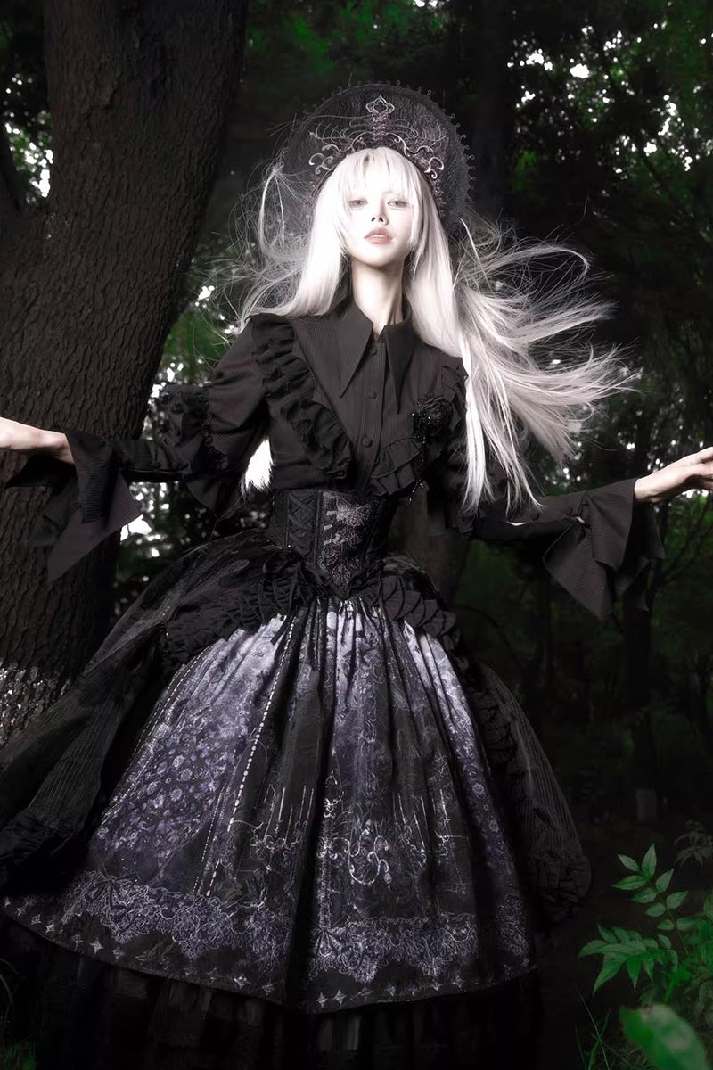 【受注予約~11/20】Butterfly Bone ジャンパースカート・コルセットスカート【SUSIN】