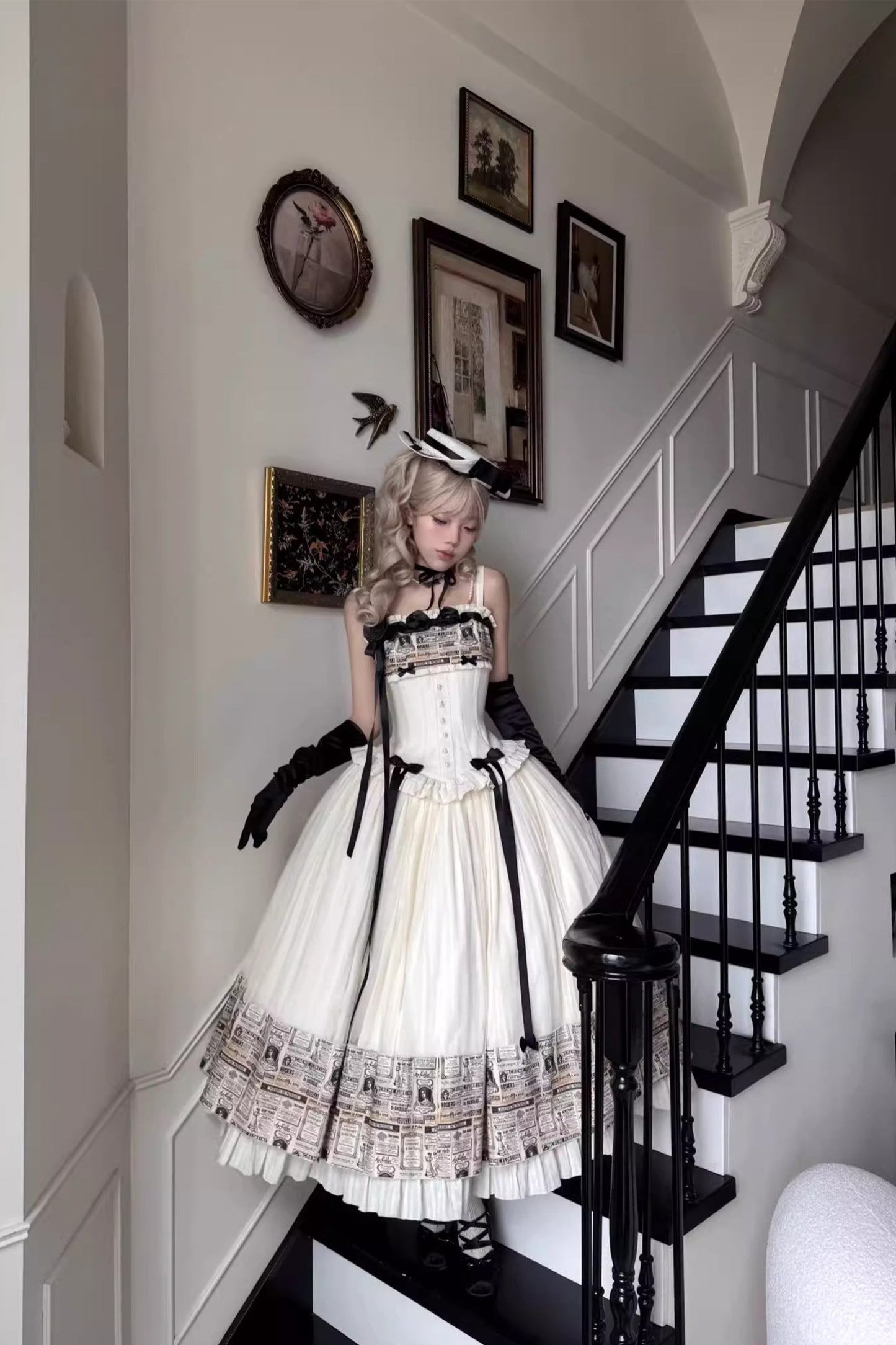 Letters from London ジャンパースカート【小欣】