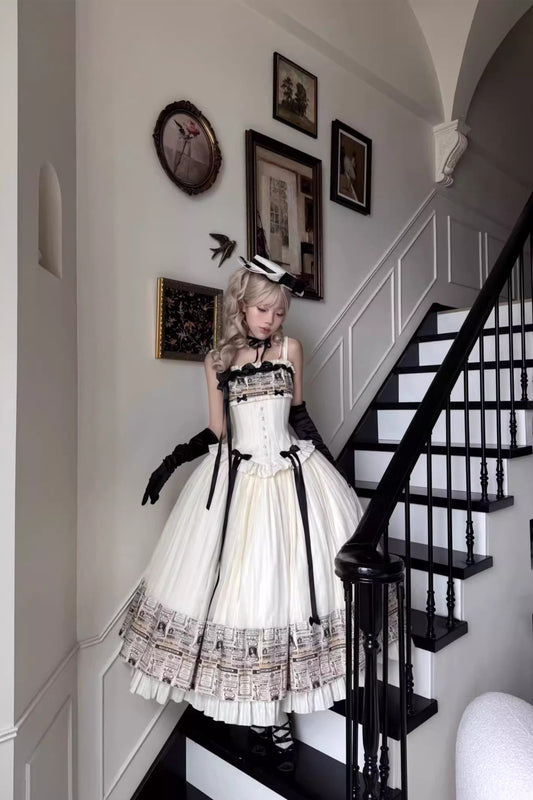 Letters from London ジャンパースカート【小欣】