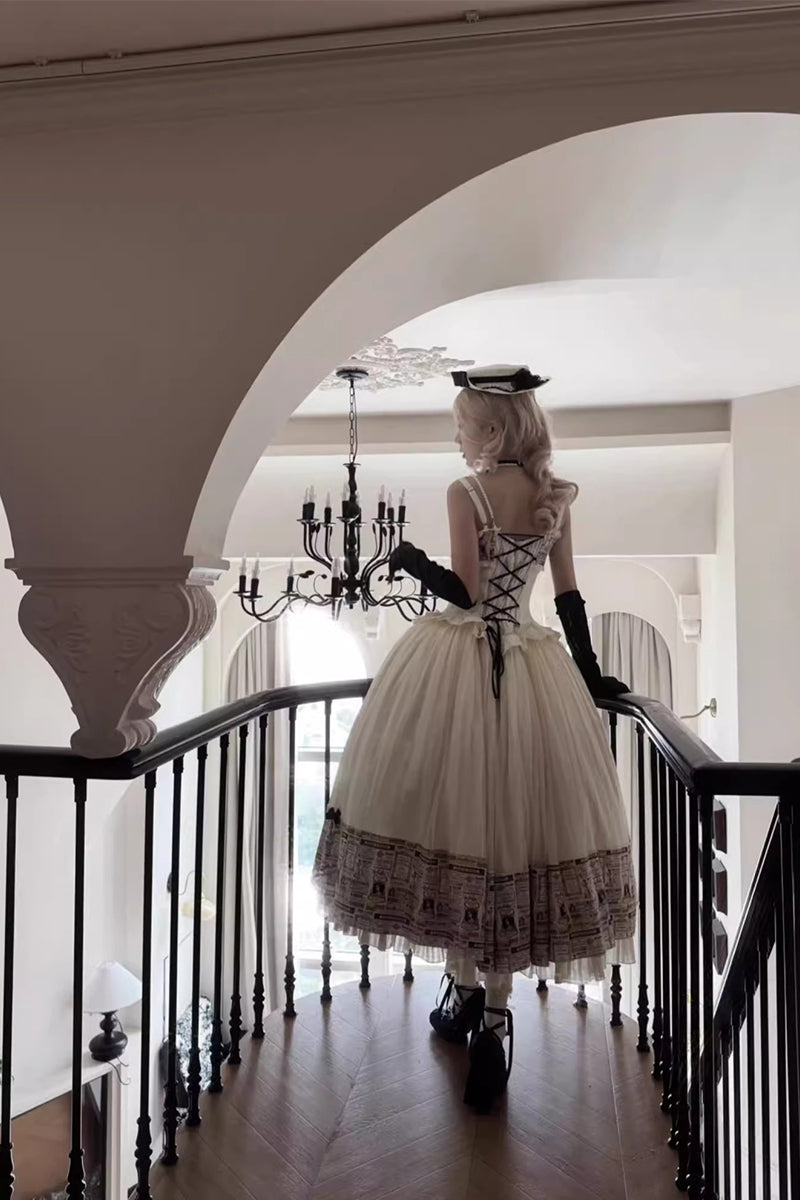 Letters from London ジャンパースカート【小欣】