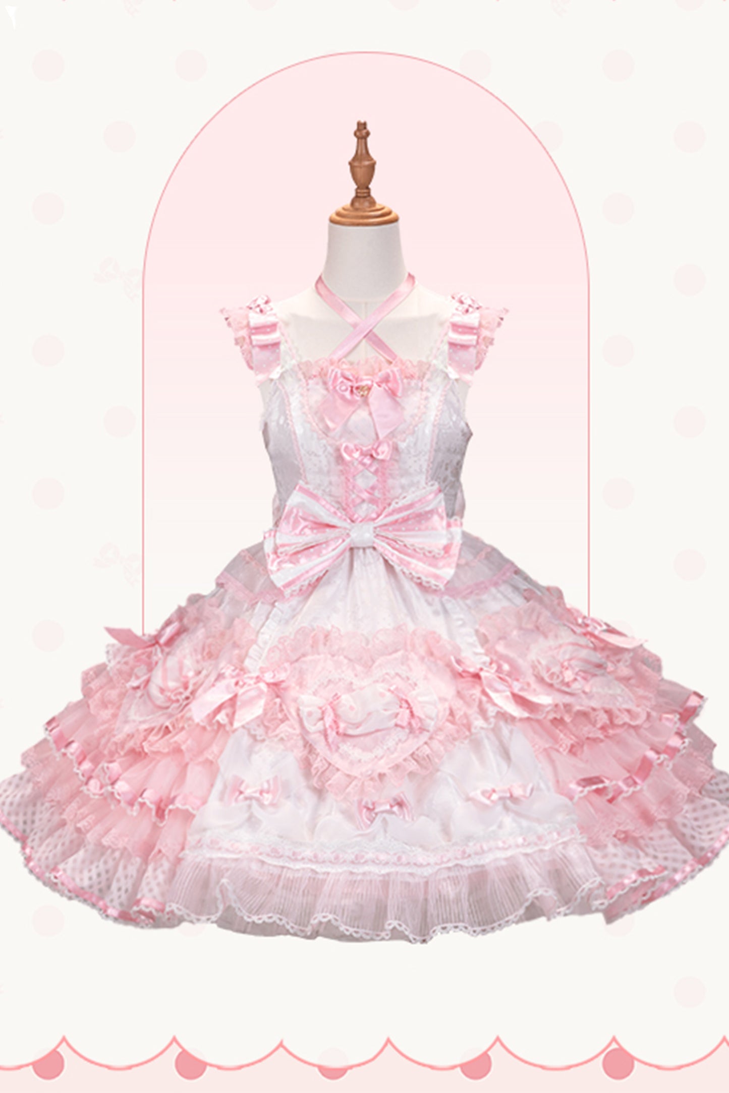 【受注予約~12/8】Candy Wrapper ジャンパースカート【花与珍珠匣】