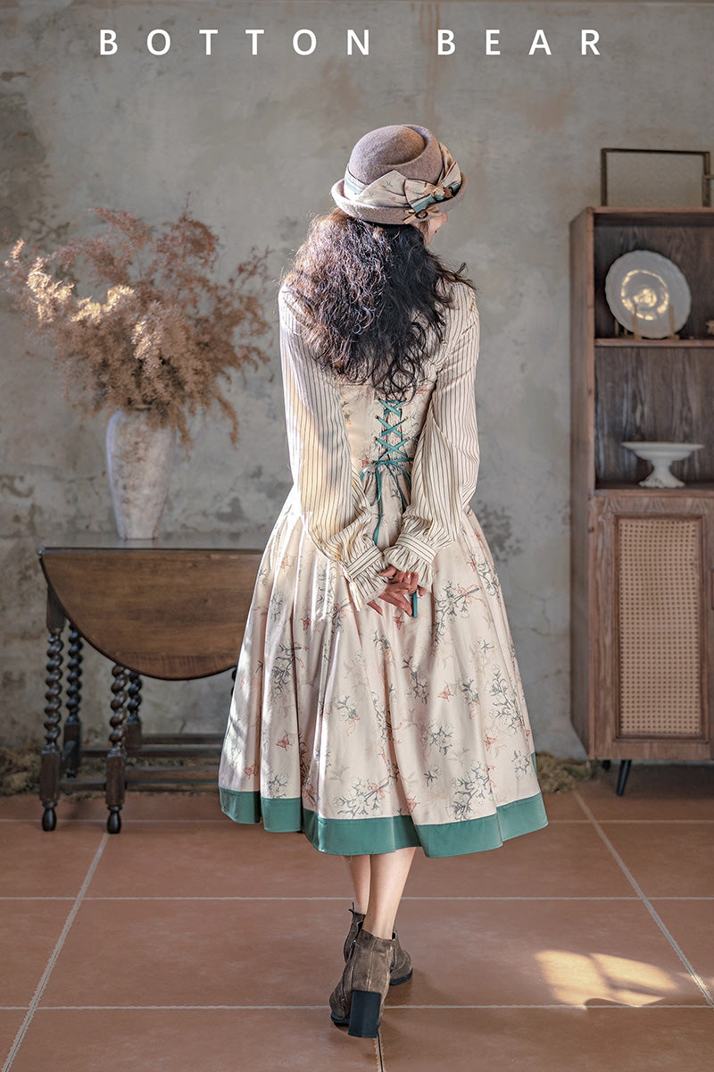 【受注予約~12/23】鈴蘭と冬 ジャンパースカート・ブラウス【Button Bear】