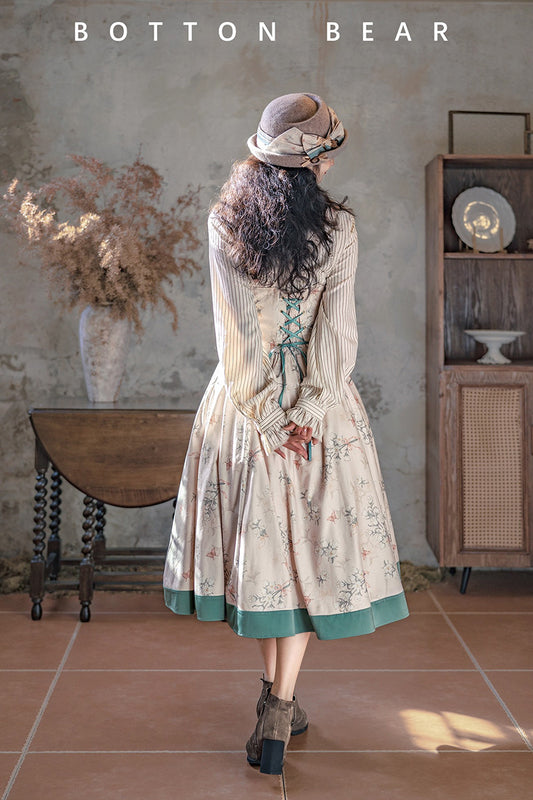 【受注予約~12/23】鈴蘭と冬 ジャンパースカート・ブラウス【Button Bear】