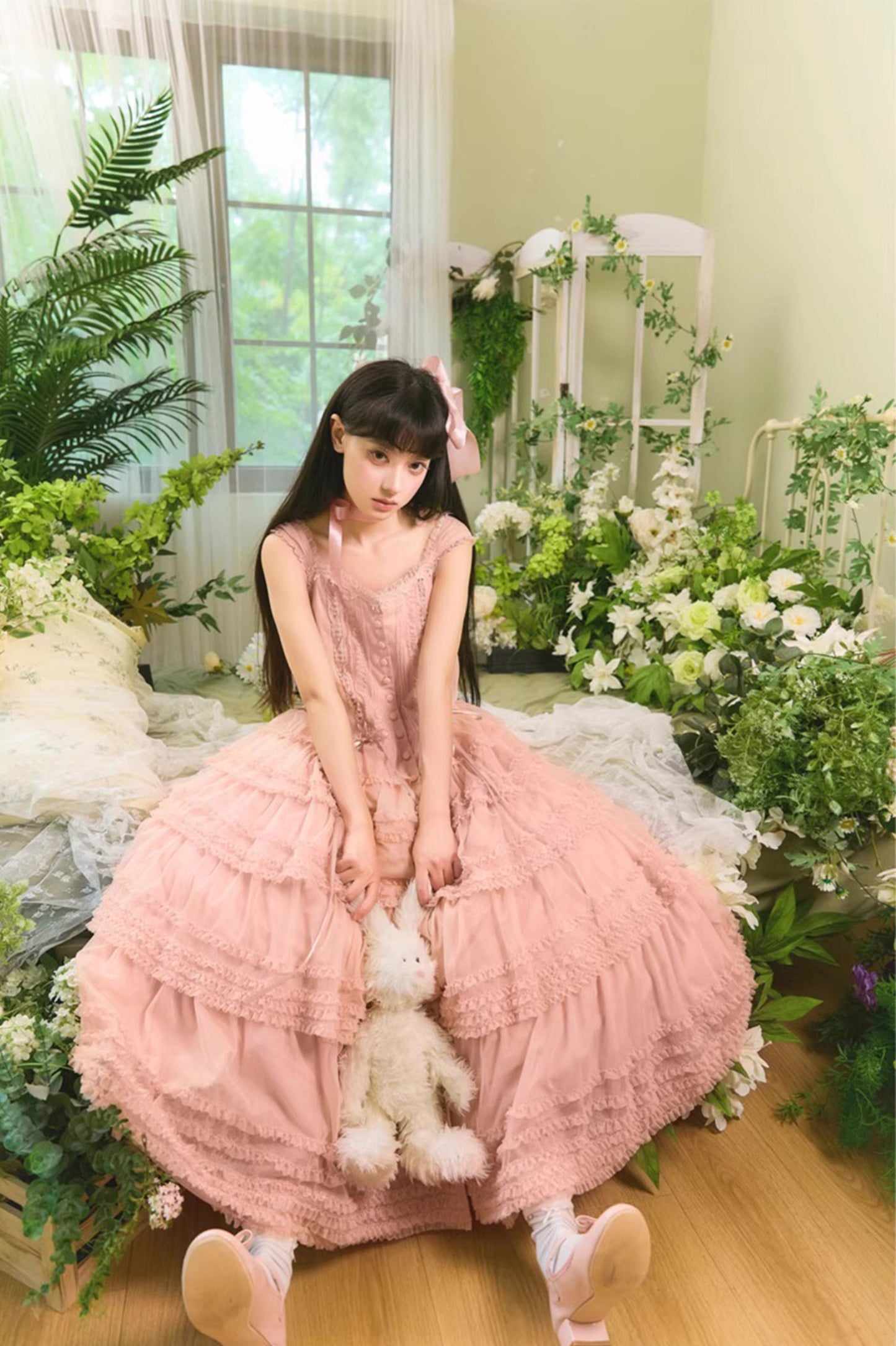 【受注予約~12/24】Lillian's Summer ジャンパースカート(タイプ1・ショート丈)【Spring Flower Language】