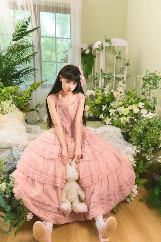 【受注予約~12/24】Lillian's Summer ジャンパースカート(タイプ1・ショート丈)【Spring Flower Language】