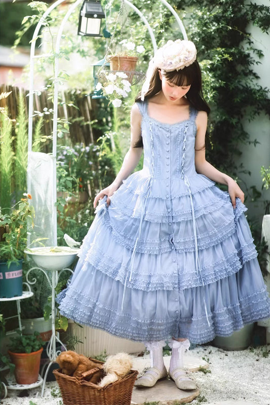 【受注予約~12/24】Lillian's Summer ジャンパースカート(タイプ1・ショート丈)【Spring Flower Language】