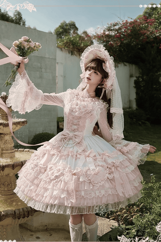 【受注予約~12/25】Love Heart ジャンパースカート【双生小熊】