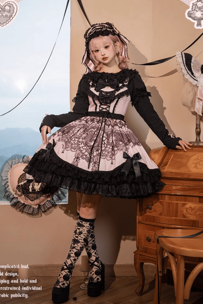 【受注予約~12/23】Race Doll ジャンパースカート(タイプ3)【花与珍珠匣】