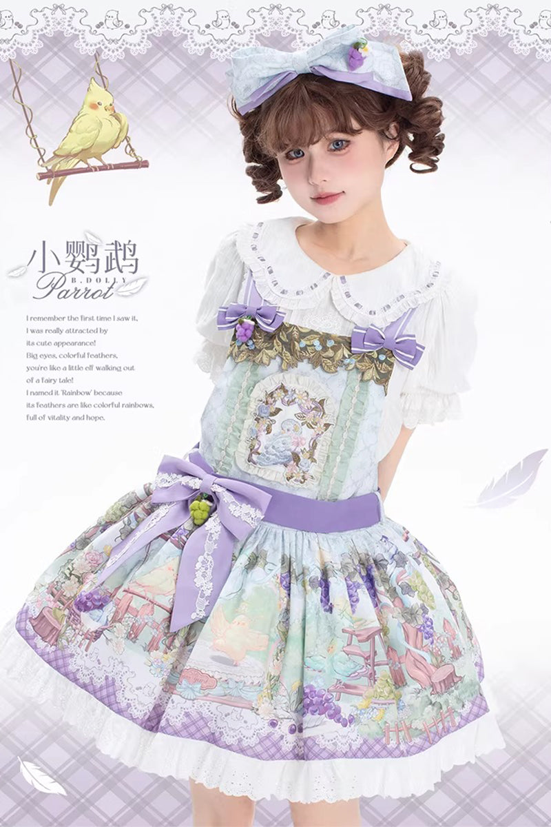 Little Parrot サロペット・カチューシャセット【B.DOLLY】