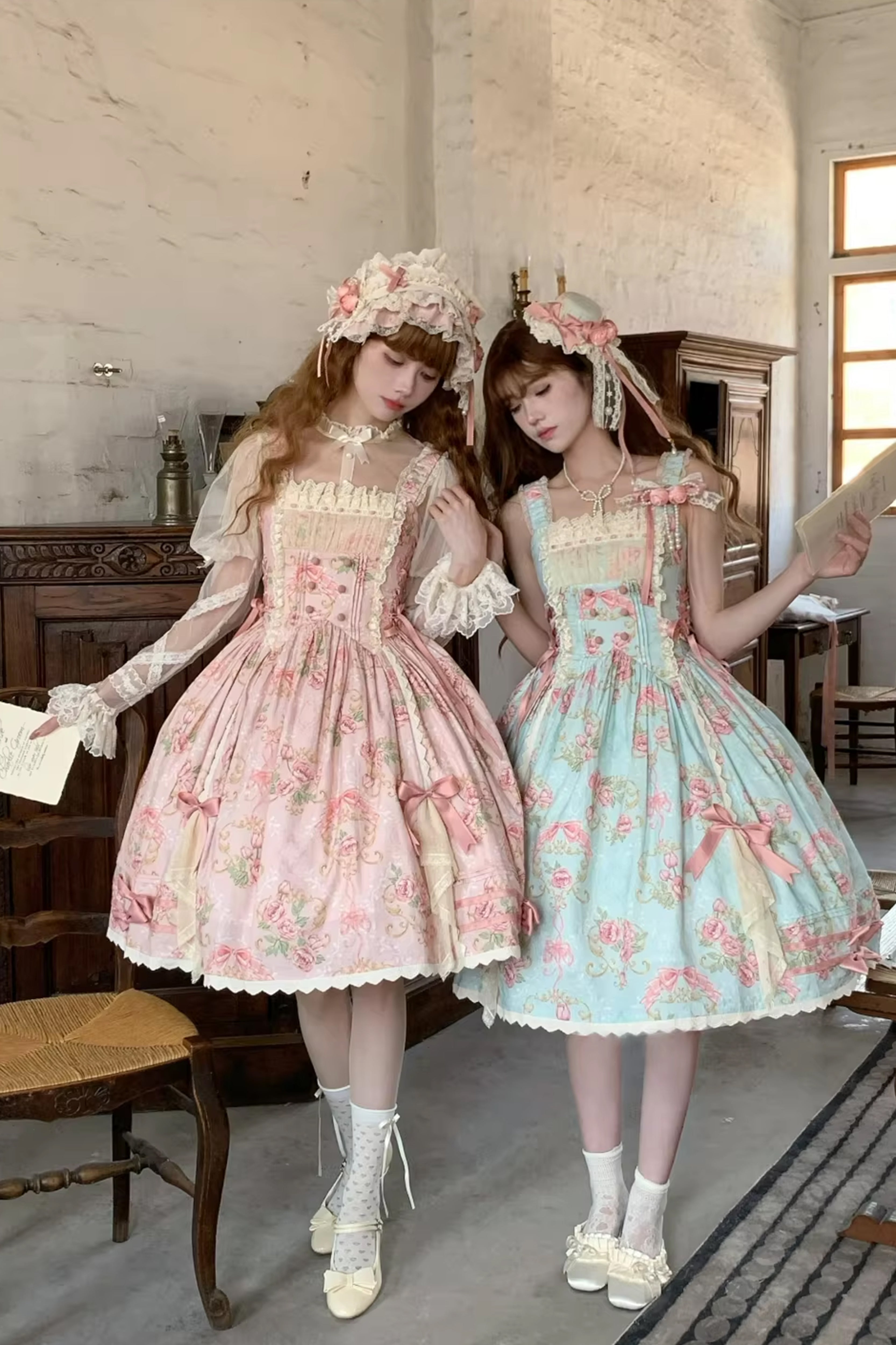 Antique Rose ジャンパースカート・ブラウス【Vivian】 – Epetice